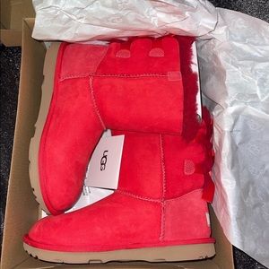 Red Uggs worn once